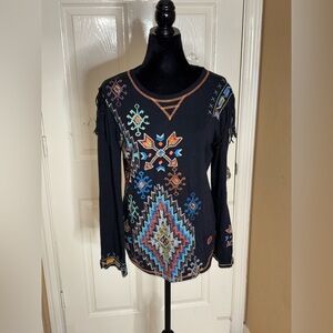 Double D Ranch Black Chihuahuan Desert Shirt Medium